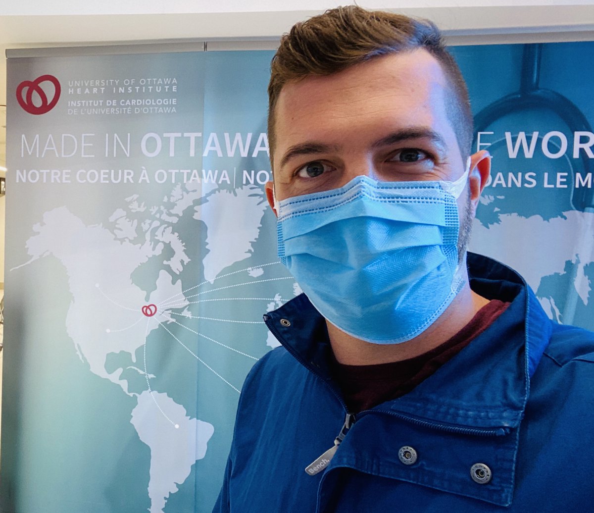 Personal note: Might be a bit of a surprise to you if you have followed my summer biking adventures (Ottawa>Kingston>Ottawa>Laurentians>Ottawa) But this morning, was inspired (read till the end) and got the courage to share a pic from my trip to the uOttawa Heart Institute. /1