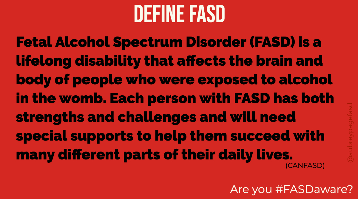 aubreypagefasd's tweet image. Check out @CanFASD&apos;s definition of #FASD. It&apos;s intentionally broad! Because this is a SPECTRUM disorder. Each person on the spectrum is unique. What&apos;s your favorite part of this definition? #FASDaware #FASDmonth