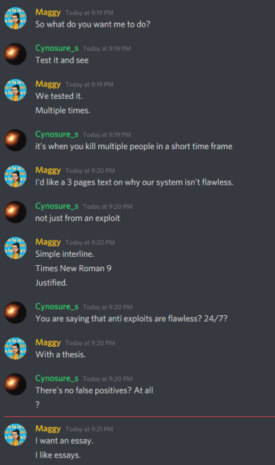 _Cyno's tweet photo. Backwoods Law is a joke. I get automatically banned by their "flawless" anti-exploit system when in reality I was the victim of false positives. https://t.co/Wv2Y4iR5PS