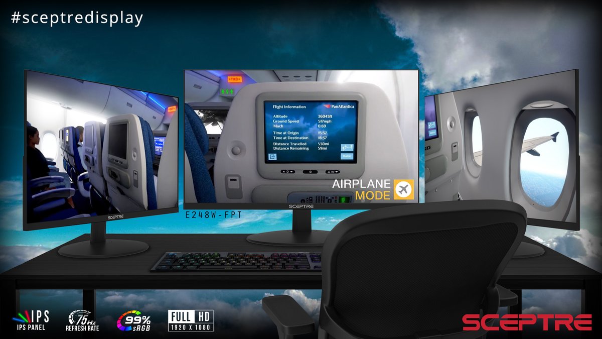 SceptreDisplay's tweet image. Simulate an airplane economy &quot;ride&quot; anyone? bit.ly/32IVn3D
.
.
.
Need a monitor? amzn.to/2ENQy0W
#SceptreDisplay #ips #triplemonitorsetup #pcgamesetup #AirplaneMode seriously who&apos;s going to play this?