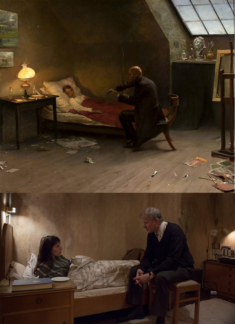 JBHorrorShow's tweet image. I think Trier only re-creates paintings to elevate his films above the rest. He often make this in his films, and usually with no other purpose than art for art's sake.