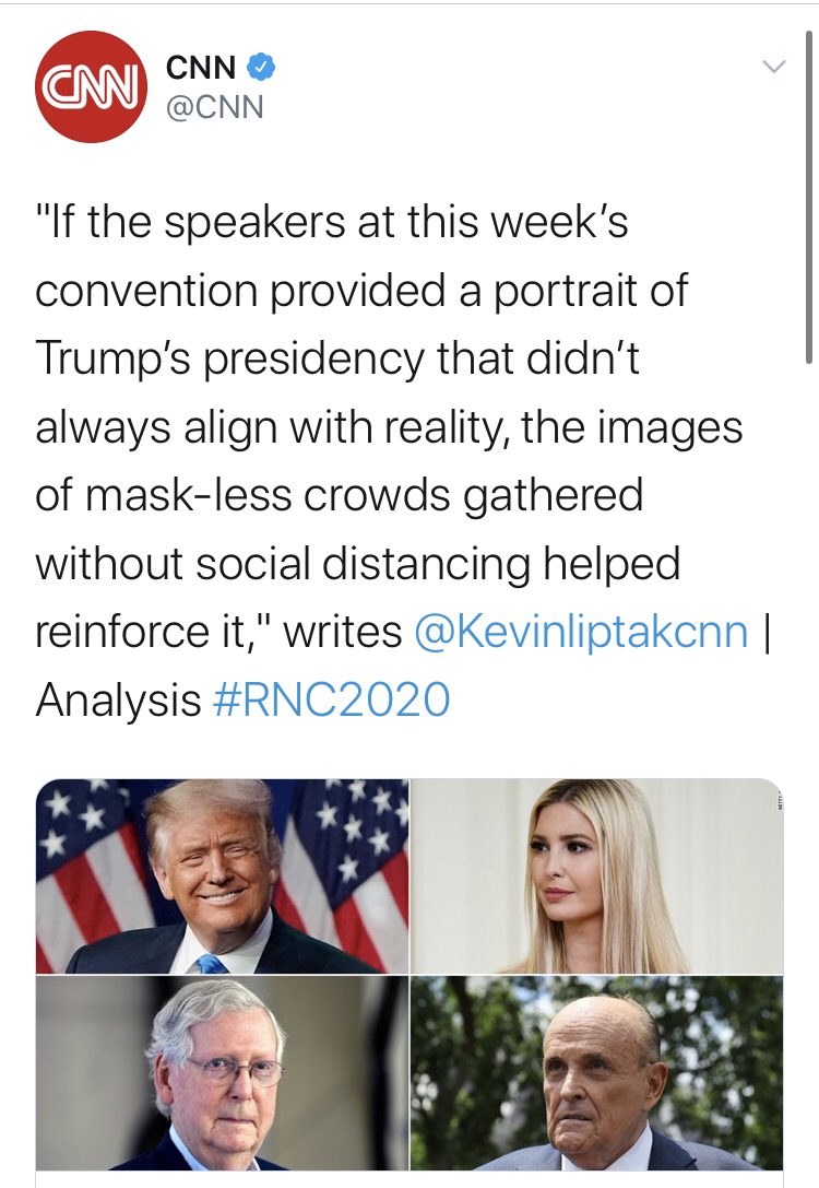 I mean  @CNN was laser focused about distancing. They had numerous experts on about the RNC, and didn’t even pretend to care as much about the march.