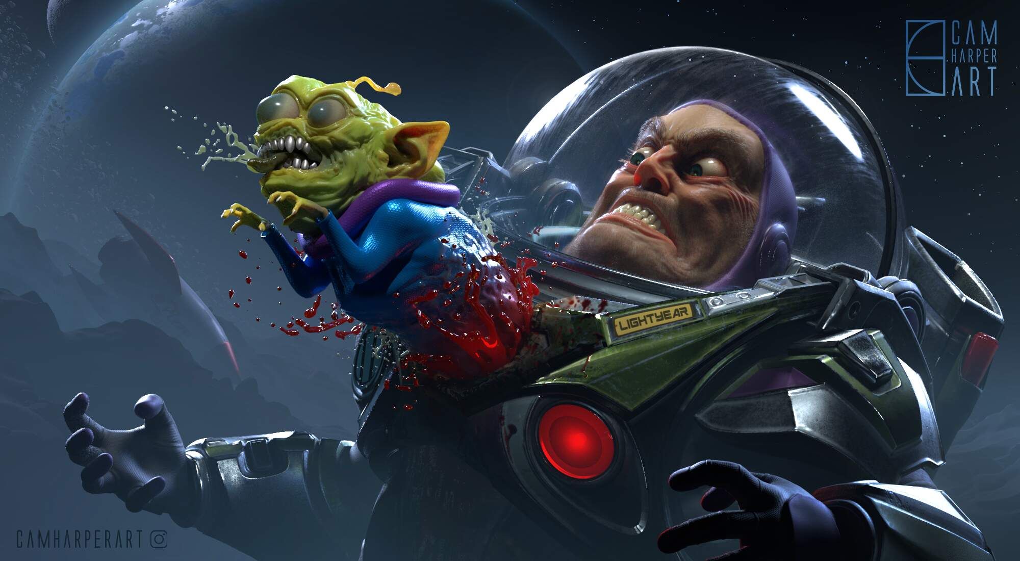 ZBrush on Twitter "Buzz Nightmare an awesome mashup of Toy Story