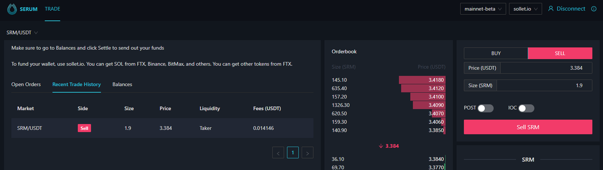 miserycabbage's tweet image. Serum is the fastest dex I've ever tried! #SRM
ftx.com/#a=4914008