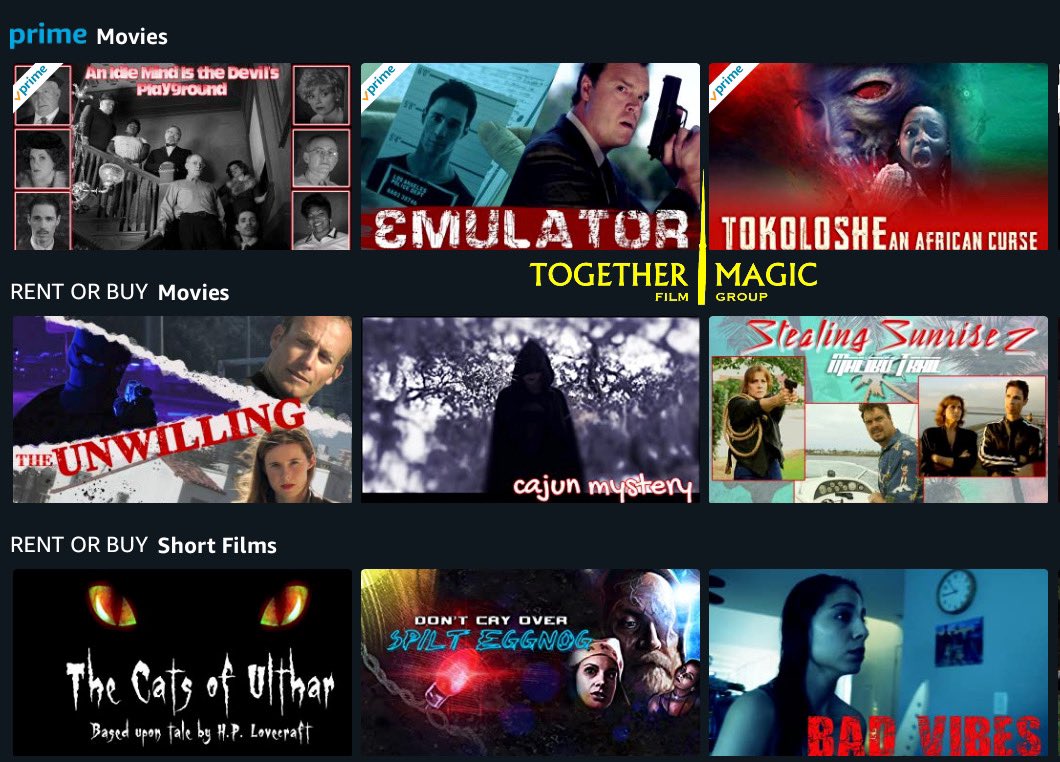 TogetherMagicFG's tweet image. It's #MovieTime! Browse our #moviecollection &amp;amp; start watching #indiecinema now: amzn.to/2BI3umA #SupportIndieFilm #IndieMovies #MovieTime #Movies #MovieNews #PrimeVideo #FilmTwitter #MovieMarathon  #FilmDistribution #IndieFilm #MovieTrailer #MovieLover #Streaming