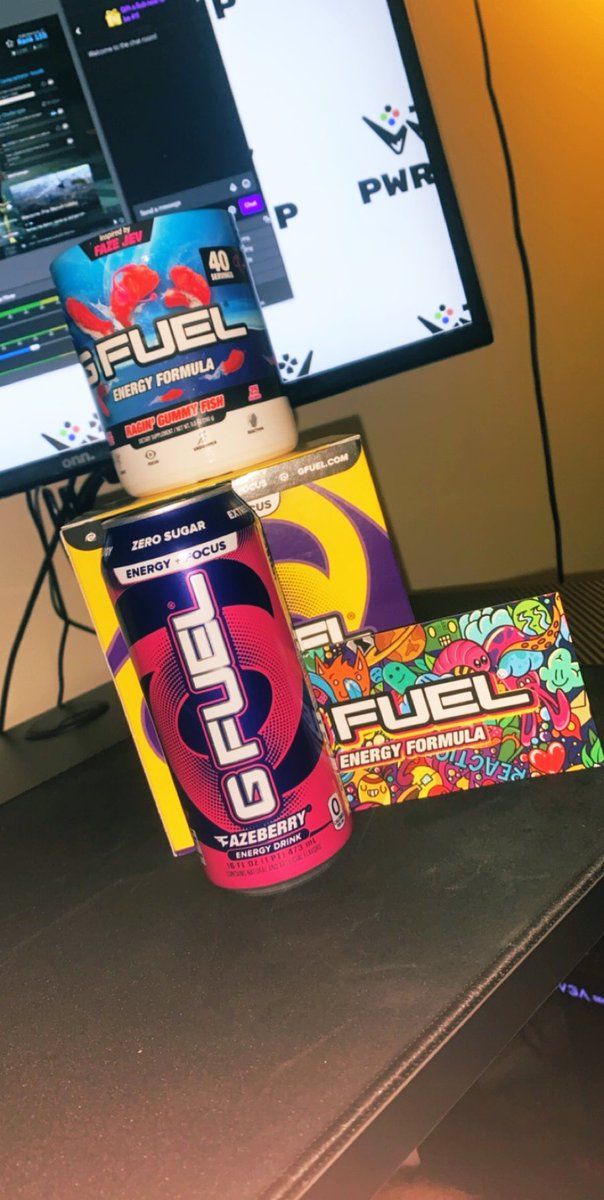 Whitman_27's tweet photo. Since you guys did your part and got me affiliated and hit 150 followers in less than a week I’ve decided to give back! I’ll be giving away a Ragin’ Gummy Fish tub of Gfuel along with 4 cans of Fazeberry flavor! Make sure to retweet this and follow my twitch for a chance to win! https://t.co/BNhlHR5lo1
