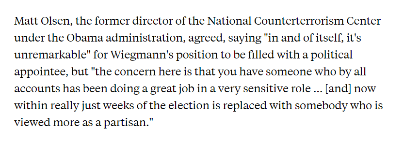 Former Obama officials have been sure to tell ABC that they are very worried about a Trump political appointee heading the office that decides if government surveillance policies are legal or not...