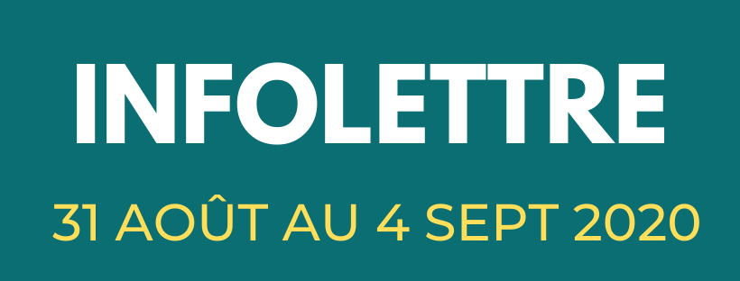 Nouveautés de la semaine du 31 août au 4 septembre  2020 - mailchi.mp/accesemploi/ac…
