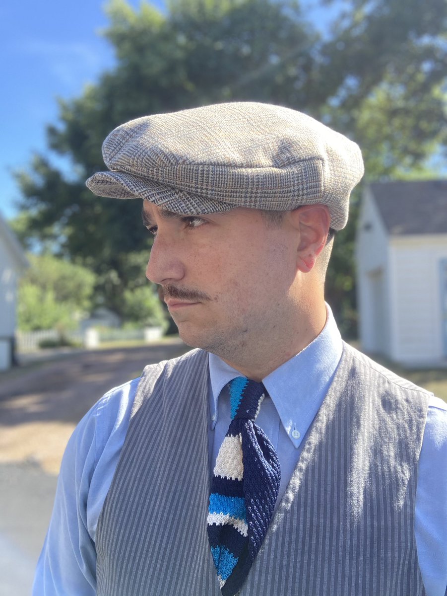 my1928's tweet photo. Trying out the ‘stick a sock in it’ method-as introduced by @bunnysvintagewardrobe The ability to add height and shape just by adding a sock is brilliant. Looking forward to implementing this with other caps. #my1928 #my1928styleforeducation  #orangecityiowa #vintagestyle https://t.co/KTwPMPDJJ2