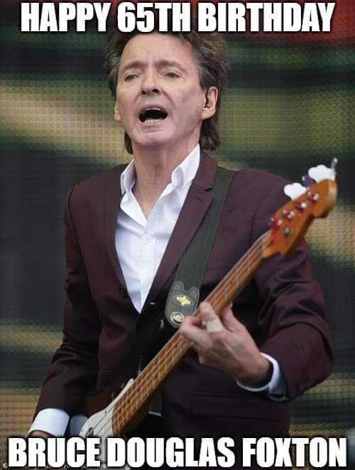 Happy Birthday - Bruce Foxton
(The Jam)  
Born: 1 September 1955 