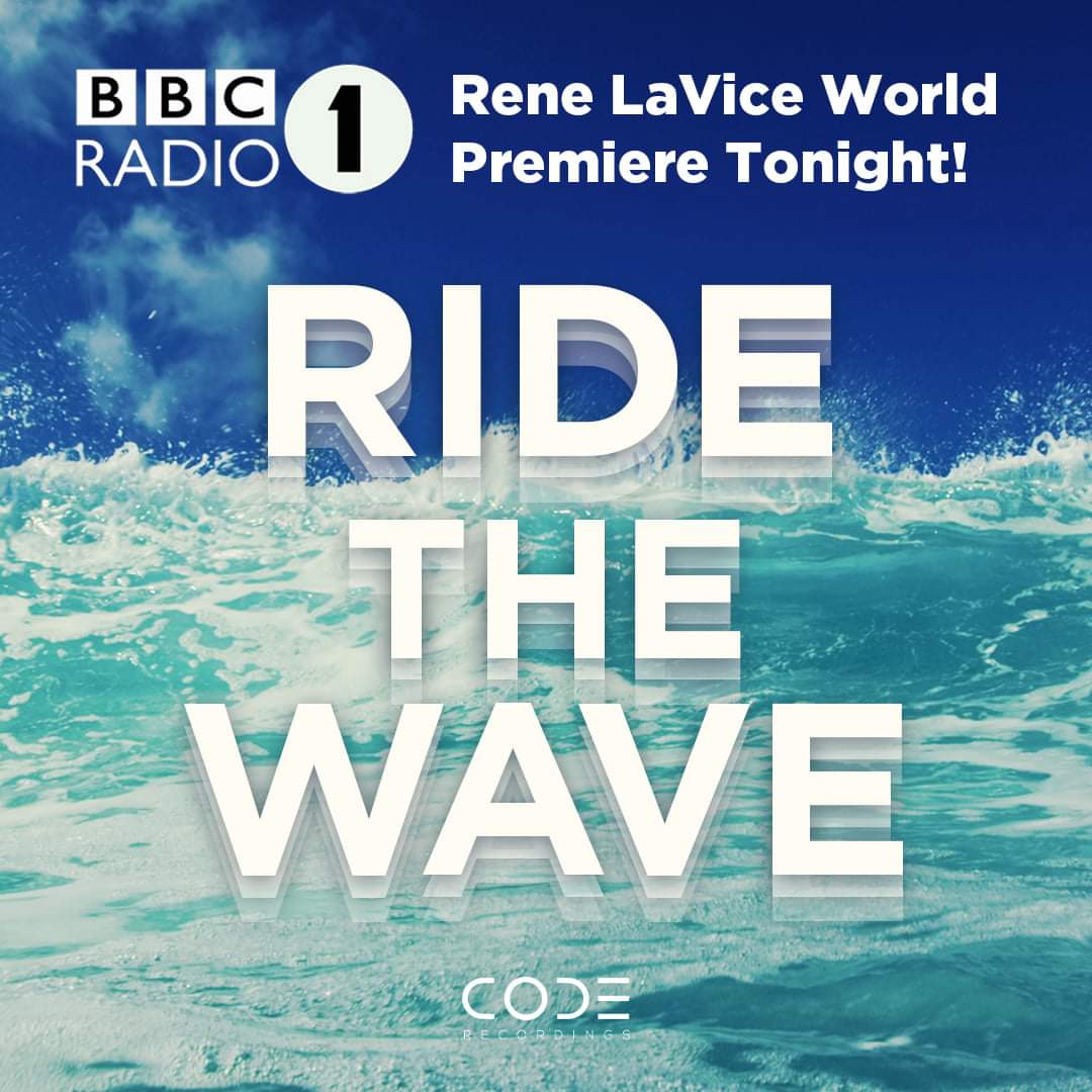CODE Recordings (@coderecs) on Twitter photo Tune into BBC Radio 1 tonight at 5pm PST / 1am UK to hear the premier of RIDE THE WAVE feat. Eko Zu & MC Dre. Big up <a href="/ReneLaVice/">René LaVice</a> for the support!
BBC Radio 1 : bbc.in/3hM6ak6
Pre-Save the WAVE: bit.ly/RideTheWave_Pr… Tune into BBC Radio 1 tonight at 5pm PST / 1am UK to hear the premier of RIDE THE WAVE feat. Eko Zu & MC Dre. Big up <a href="/ReneLaVice/">René LaVice</a> for the support!
BBC Radio 1 : bbc.in/3hM6ak6
Pre-Save the WAVE: bit.ly/RideTheWave_Pr…
