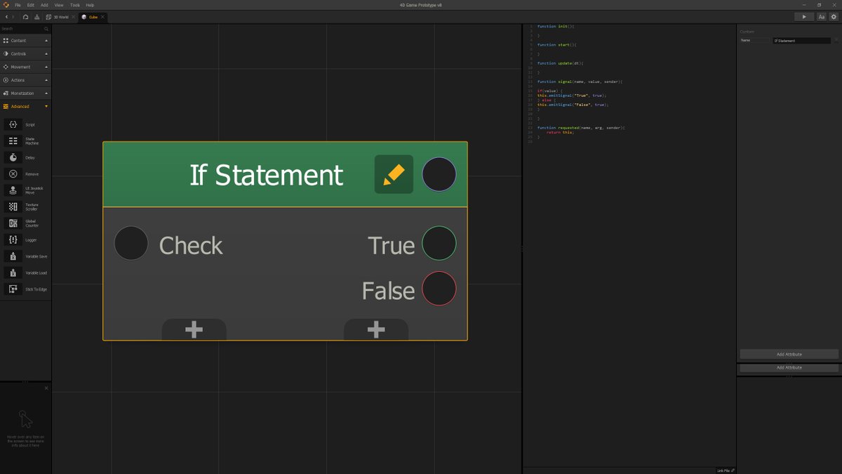 SyntaxGenius's tweet image. Hey Boxers, while I #develop my #game with #buildbox I&apos;m creating a few custom #scripts that I want to share with you in case someone need it.

Today I&apos;ll share one simple but useful script &quot;If Statement&quot;.

I&apos;ll be sharing the link to the full post soon.

Stay tune! 😉

#gamedev