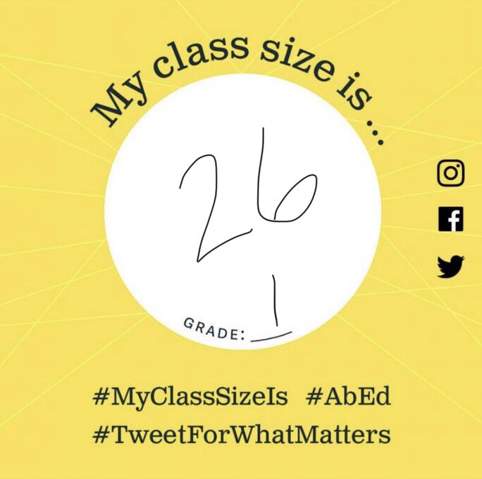 MsSheridans1s's tweet image. #MyClassSizeIs #AbEd #TweetForWhatMatters
