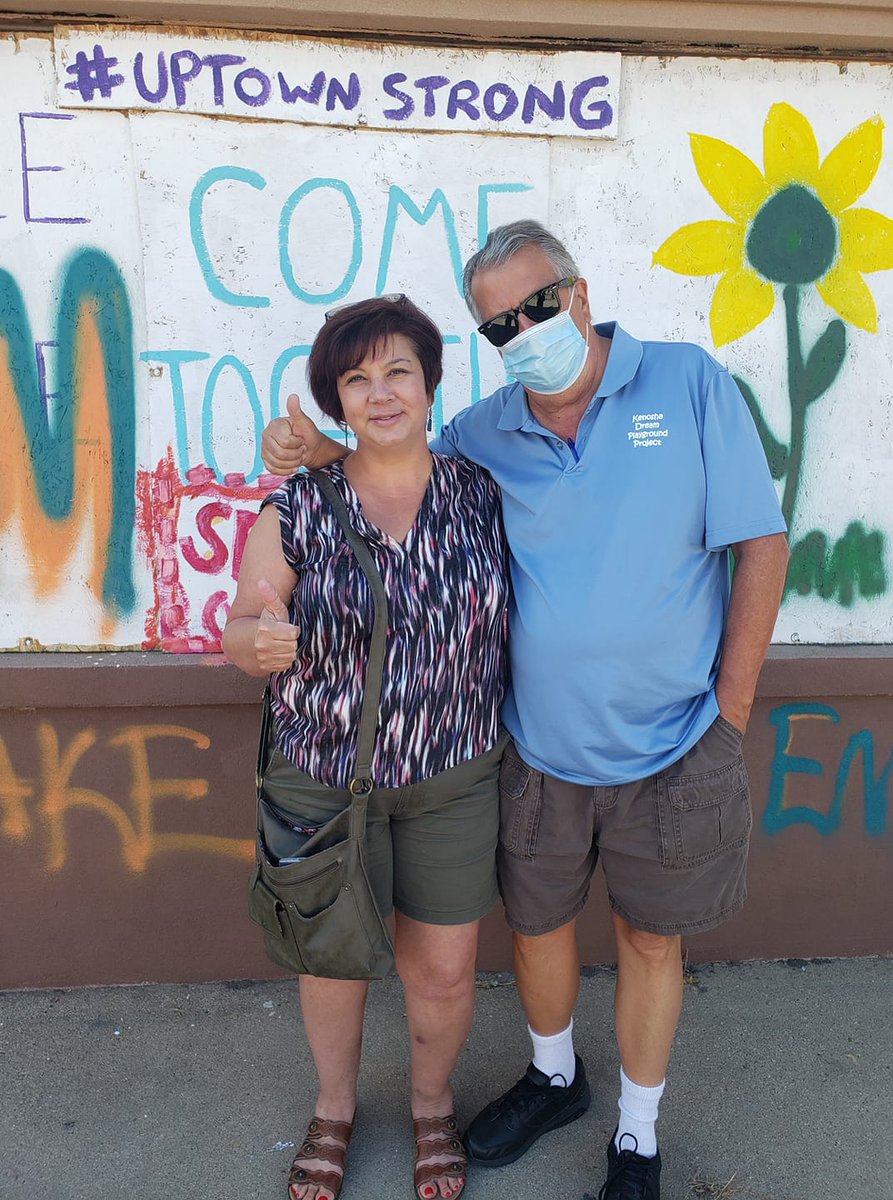 While we have gone through so much over the past week, the uplifting, the inspiring, the hopeful part has been watching the community come together to try to support one another. We are #KenoshaStrong.