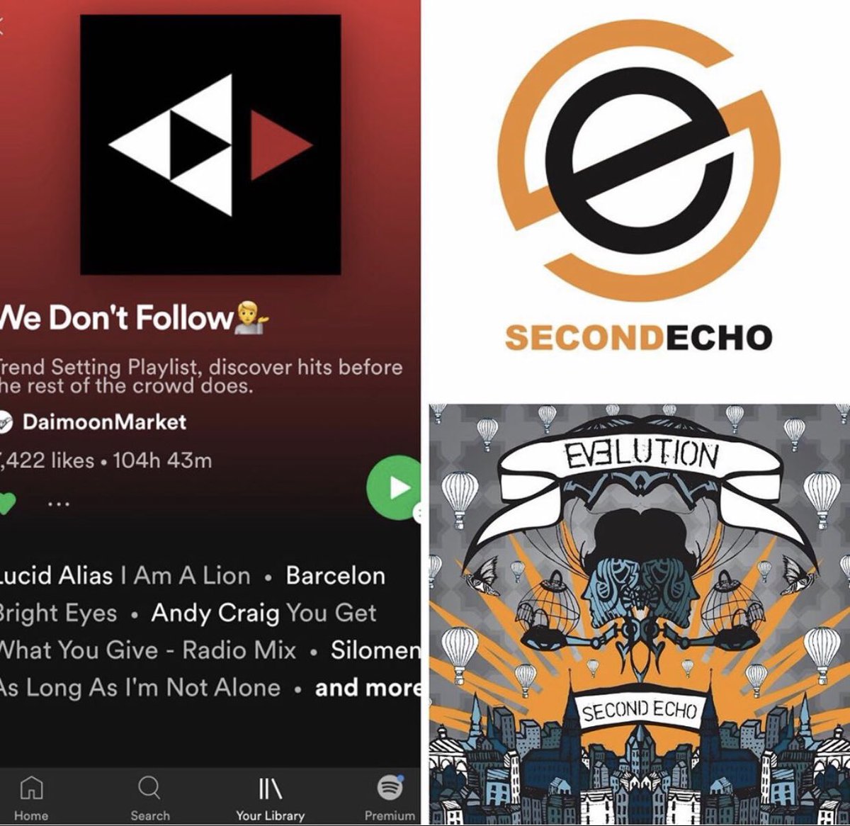 secondechomusic's tweet photo. The #WeDontFollow #Playlist by #DaimoonMarket
Highlighting the best in #IndependentMusic, & #UpAndComingArtists
Hear @secondechomusic & lots of other incredible #Indie #Artists
#NowPlaying @spotify at the link below :) https://t.co/IQy46esHlX
