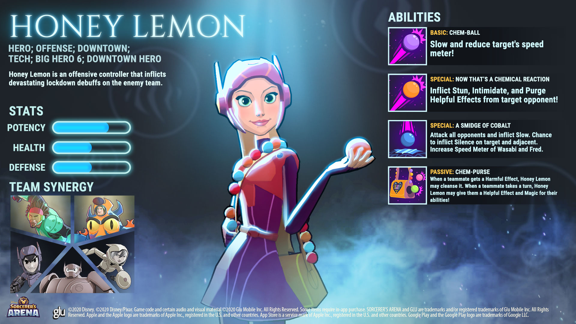 Disney Sorcerer's Arena on X: Honey Lemon and Fred work together to  inflict devastating lockdown debuffs on enemies! And once Fred is charged  up he can deal out continuous damage on the