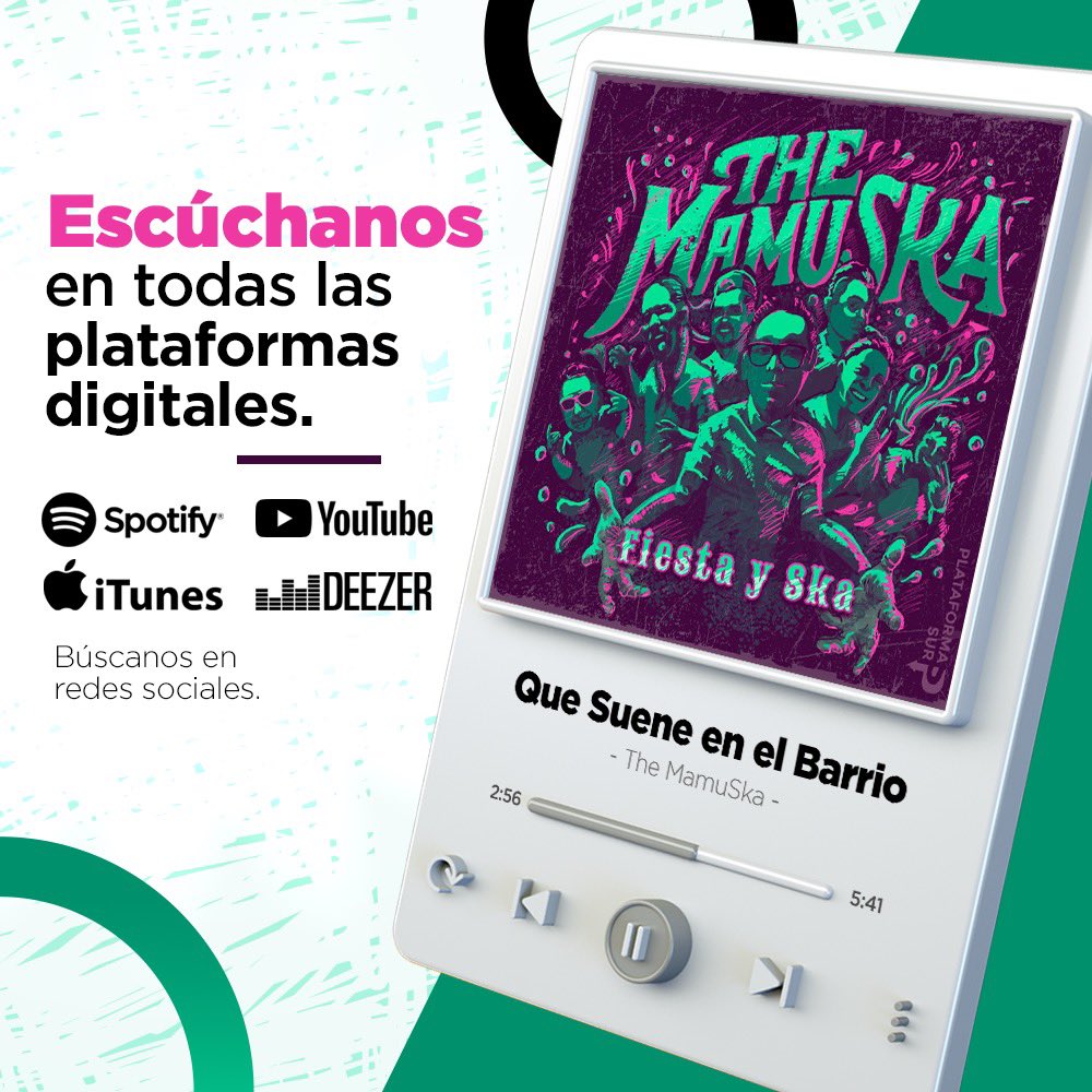 Ya pueden encontrar nuestra música en todas las plataformas de música digital