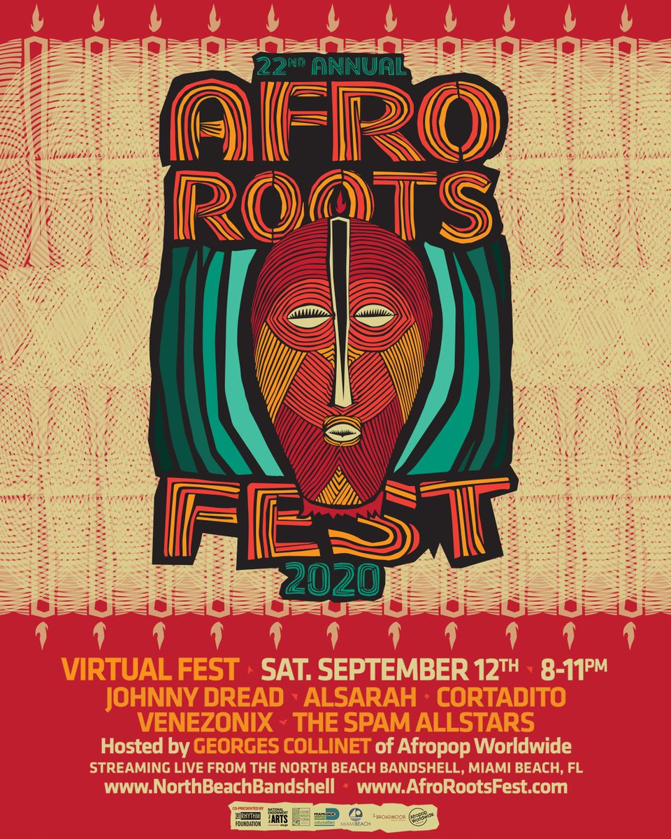 Afro Roots Fest (@afrorootsfest) on Twitter photo Don't miss the #AfroRoots #VirtualFest coming 9/12 ft. @Alsarah5000, <a href="/SpamAllstars/">Spam Allstars</a>, <a href="/RasJohnnyDread/">Johnny Dread</a>, @CortaditoSon & more. Watch online at AfroRootsFest.com beginning at 8 p.m. EST. More: mutcomm.com/community-arts…. #ARWMF22 Don't miss the #AfroRoots #VirtualFest coming 9/12 ft. @Alsarah5000, <a href="/SpamAllstars/">Spam Allstars</a>, <a href="/RasJohnnyDread/">Johnny Dread</a>, @CortaditoSon & more. Watch online at AfroRootsFest.com beginning at 8 p.m. EST. More: mutcomm.com/community-arts…. #ARWMF22