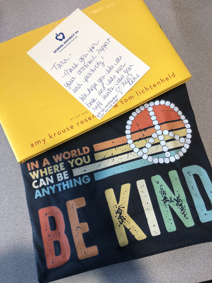 What a sweet surprise from @NellHaack1 and Katie Kurtz. Thank you for being so thoughtful! I’m so happy to work at <a href="/CollinsSchool54/">Collins School</a> again this year! 🧡 #bettertogether #grateful
