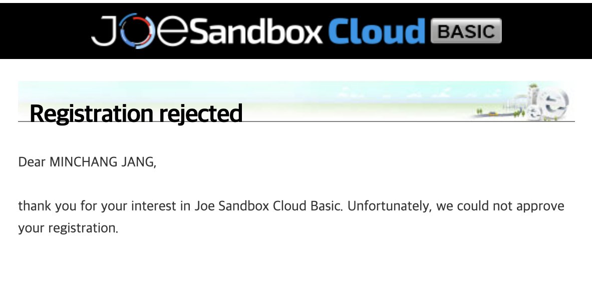 051R15's tweet image. I&apos;m not able to understand why they did approve registration and reverse a decision after 4 hours. Have a nice day #Joesandbox