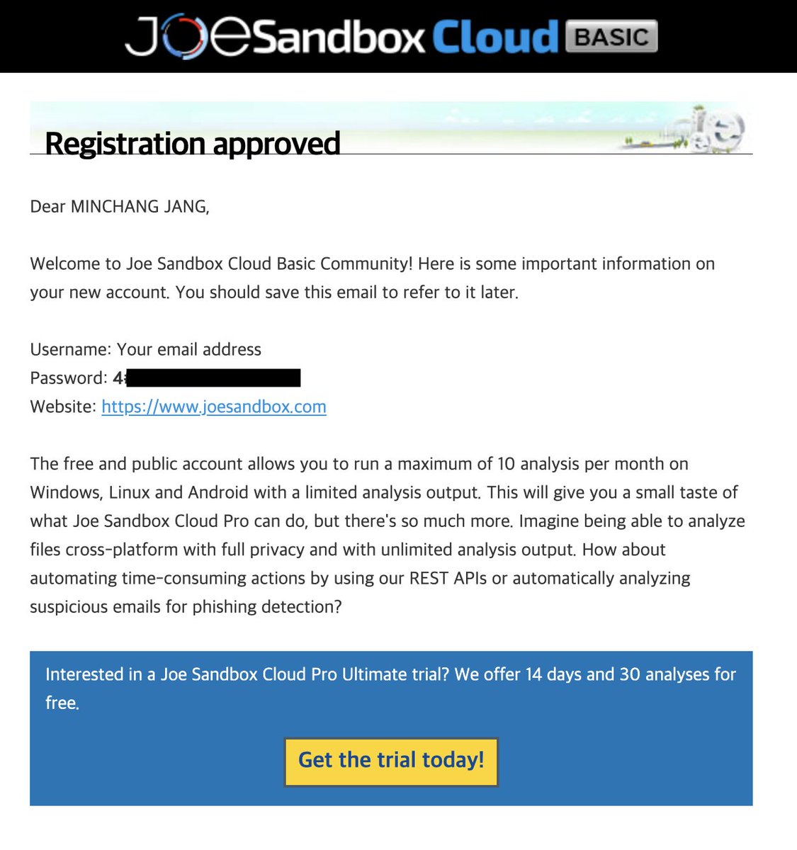 051R15's tweet image. I&apos;m not able to understand why they did approve registration and reverse a decision after 4 hours. Have a nice day #Joesandbox