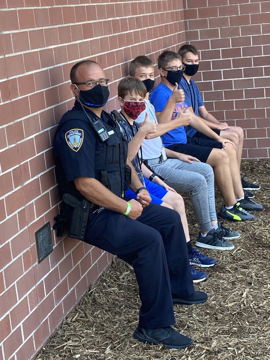Someone thought it would be a good idea to do wall sits at recess today!  🏋️‍♂️ #WeScottThis 💫