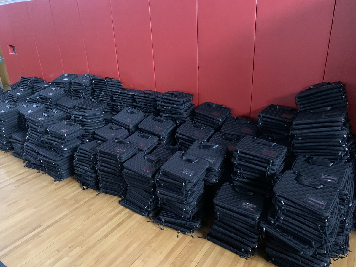 LOOK WHAT ARRIVED TODAY! Our 1200 Chromebook cases are in and thanks to some special helpers ready to be fitted with devices by our terrific Tech Team! We can’t wait to give our students the devices they need to connect each and every day! #RBBisBIA @AlishaDelorenzo @Mc3Network
