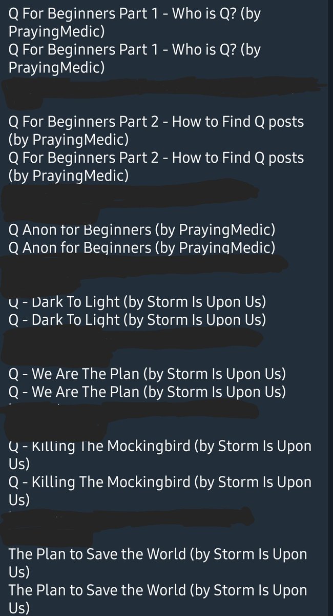 14/ so how does a new country get pulled into QAnon? Well the admin of the new QAnon Peru channels recommends that you follow and watch a whose who of QAnon influencers here is a sample list of who they recommend to watch/listen to for real news