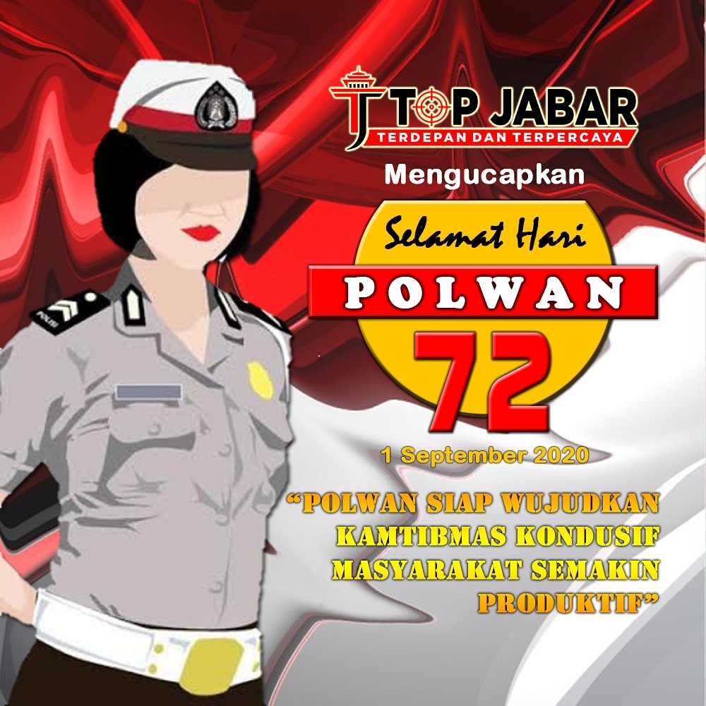 topjabar's tweet photo. Selamat Hari Polwan ke 72.
1 September 2020
#dirgahayupolwan72 #polwan #polisiwanita https://t.co/BhL7aZI6HG
