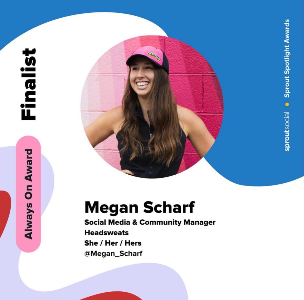 It's down to the final hours to help post about <a href="/okchristian/">Oklahoma Christian University</a> &amp; <a href="/OCcomm/">OC Communication Department</a> PR alum <a href="/MeganScharfpr/">Megan Scharf</a> in <a href="/SproutSocial/">Sprout Social</a>'s Alway's On Award! Congrats on being named a finalist, &amp; good luck tonight! #SproutSpotlights Retweet to help Megan! sproutsocial.com/awards/#About-…