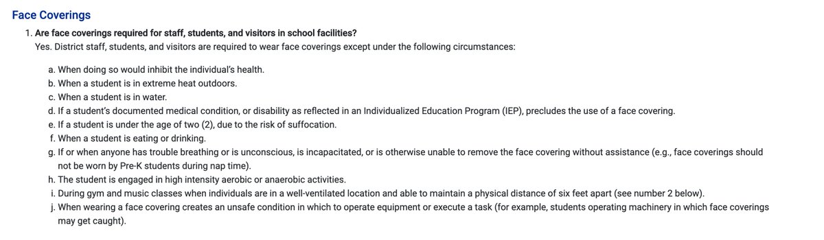 I don't qualify for accommodations. I can't afford to quit (and I love my job, pandemic aside). But science says masks protect everyone.  @NewJerseyDOE and  @GovMurphy's guidance both say staff and visitors must wear masks at all times in the school building.