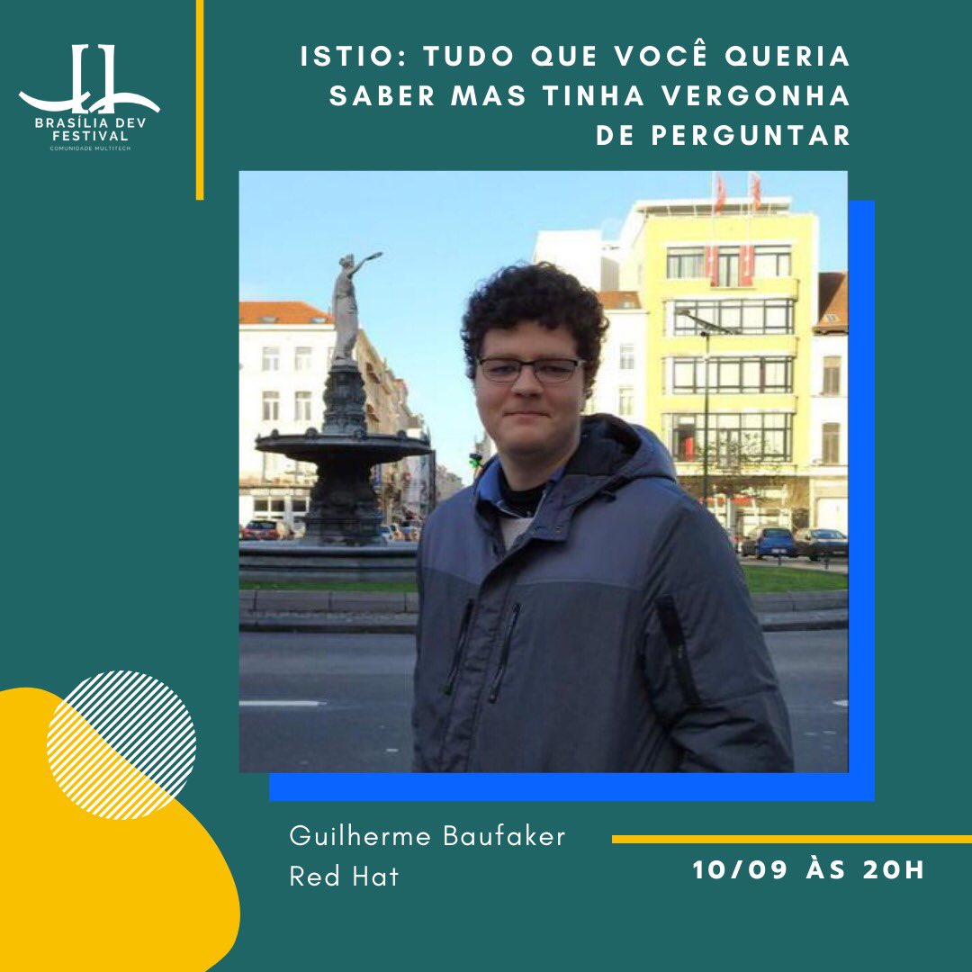 OI GENTE LINDA DA INTERNET ✨
Queria avisar a vocês que dia 10/09 vai ter livezinha linda sobre Istio.
Não sabe o que é? Pois é m, nem eu então sombria aprender com o @gbaufake 😉😂