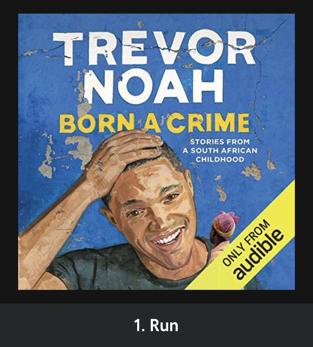 One chapter into ⁦@Trevornoah⁩’s #BornACrime and I think I’m just gonna pull an all-nighter to finish. Powerful and timely.... 👍💪👏