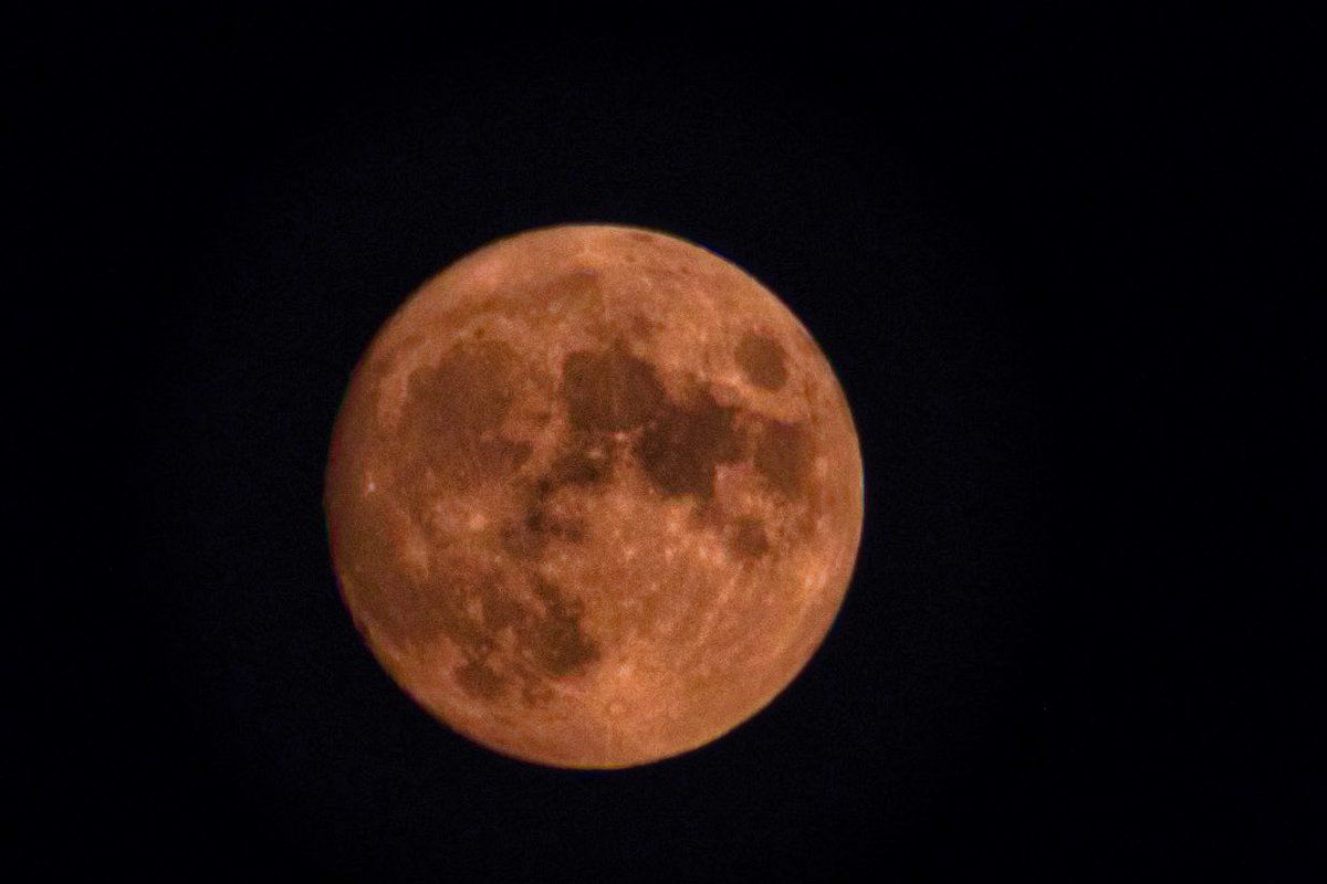 chiradeep's tweet image. Blood red moon caused by the smoke from the #LightningComplexFires