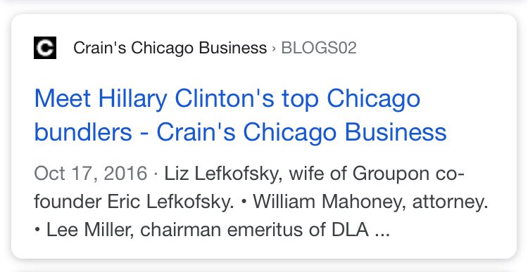 143/ ERIC LEFKOFSKYGROUPONDonates most money to Dems; two largest recipients however areNO NAMEHUSSEINWife Liz is “Top Bundler” for [HRC] & donates only to Dems, including HUSSEIN