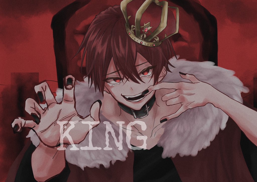 「♔.゜ KING / あほの坂田  ♔.゜

『 You are KING 』 」|くれっピィ。のイラスト