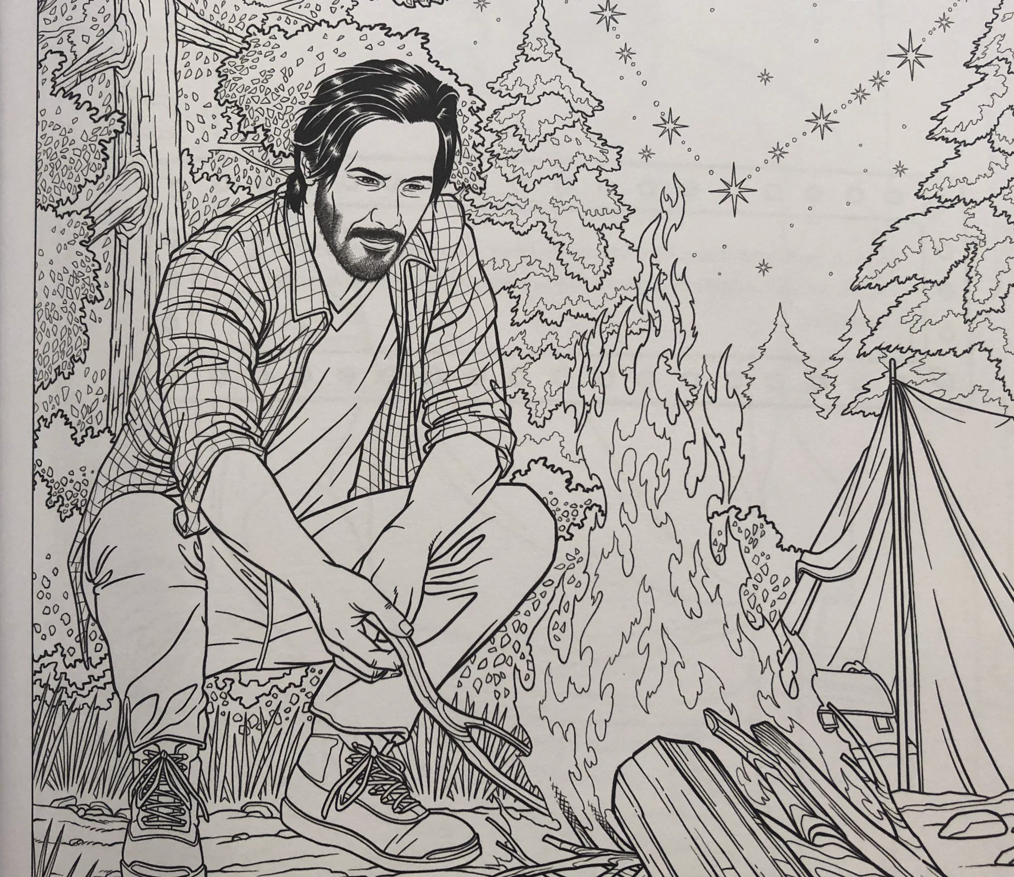 アメリカの本屋でとんでもないものが見つかる！「キアヌリーブスぬりえ」！