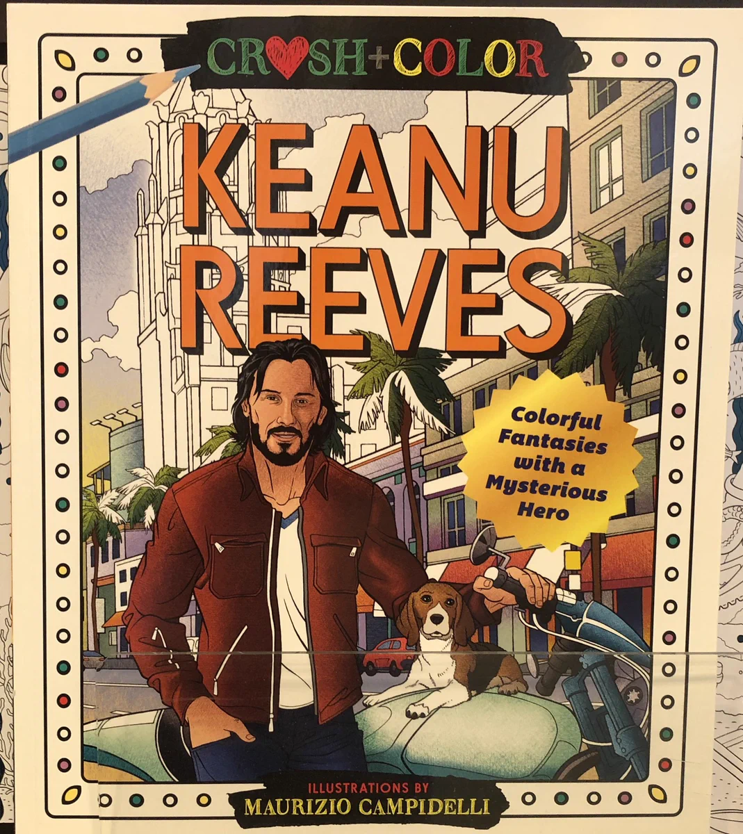 アメリカの本屋でとんでもないものが見つかる！「キアヌリーブスぬりえ」！