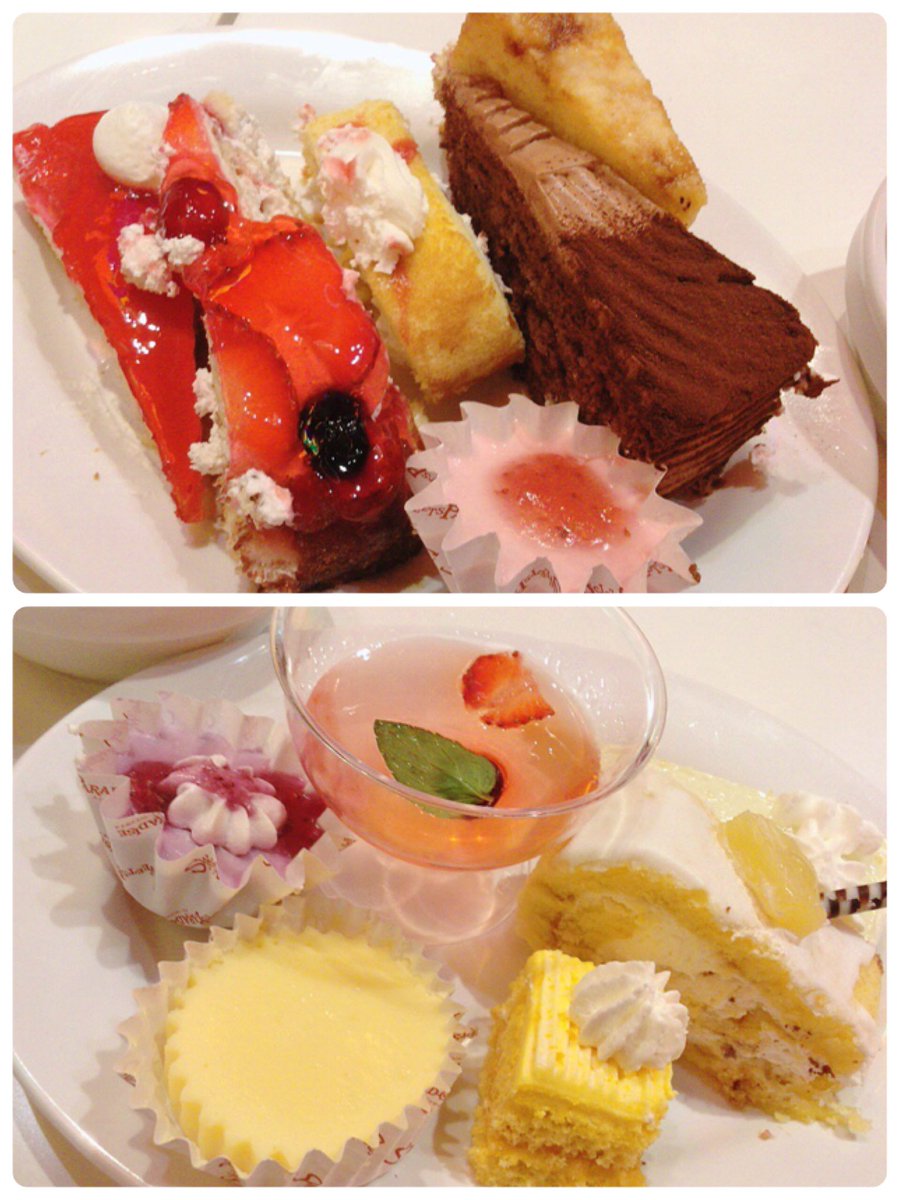 成宮るい A Twitter こんるいるい この前スイパラに行って 無事にケーキ全種類食べましたっ 久々の沢山のケーキに感動 次はパスタとかおかず系も全部食べたいな よーし 午後もがんばっていきまっしょい 飯テロ 飯テロ開始なる スイパラ