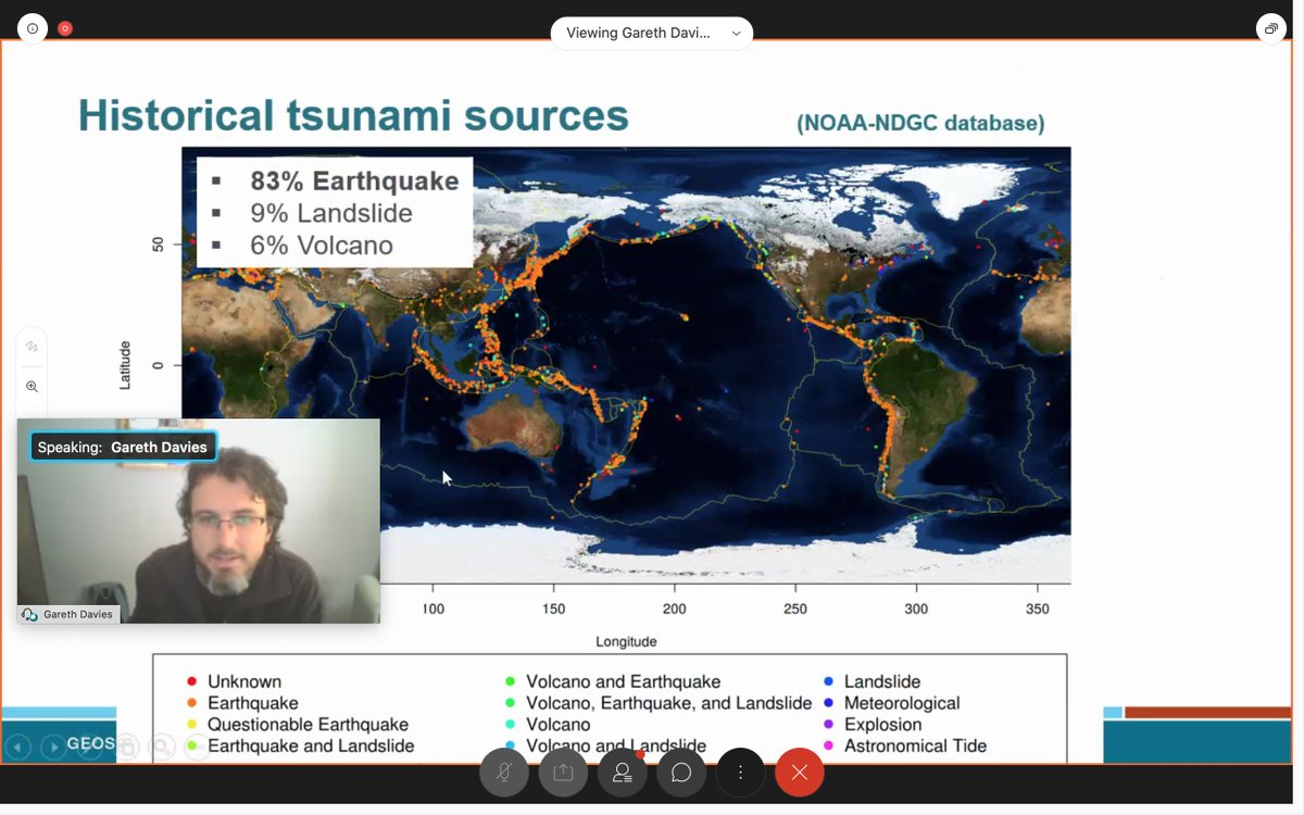 addisonsnell's tweet photo. Very cool. Gareth Davies at #HPCAIAC shows a historical map of tsunami-causing events, mostly (not all) earthquakes, and most common in subduction zone tectonic activity.
#HPC #AI @hpccouncil @NCInews #science https://t.co/cBF8yOkjql