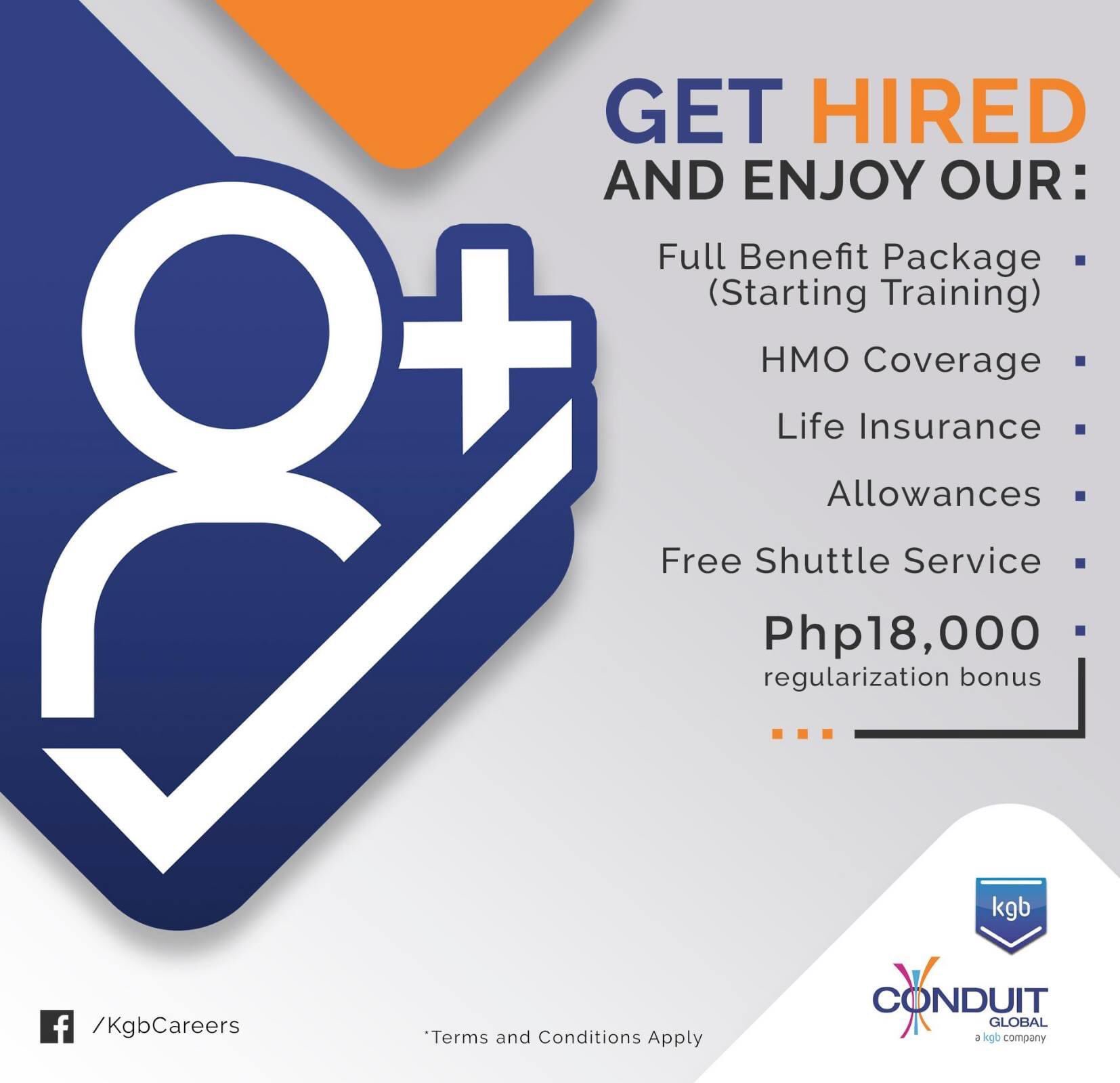 Conduit Global PH on Twitter "Join us and be a Customer Service