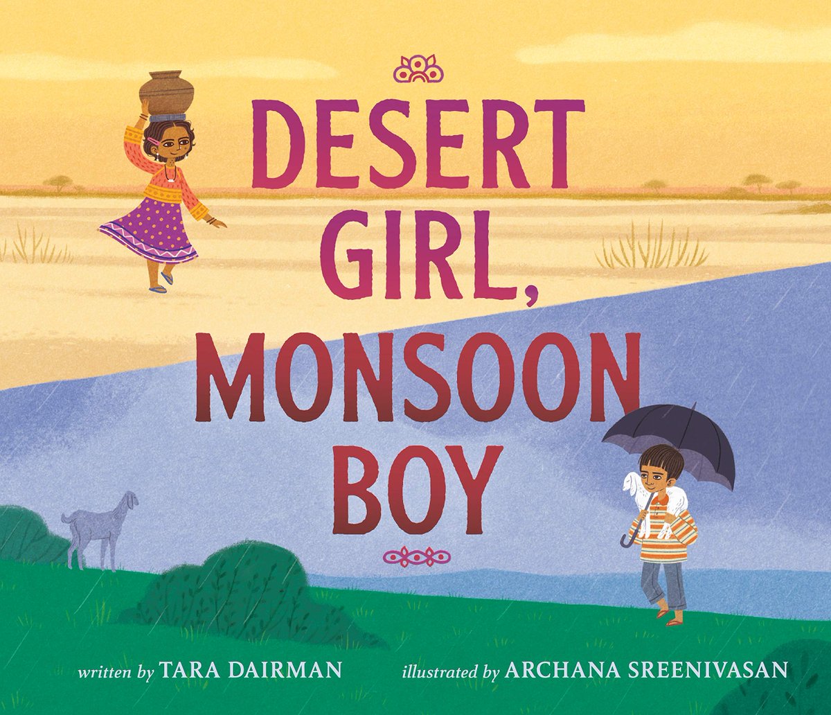 This wonderfully told story from  @TaraDairman with breathtaking illustrations by  #ArchanaSreenivasan honors the Rabari people in Northwest India by beautifully depicting their traditional nomadic lifestyles as they navigate the extreme weathers variations they often face.