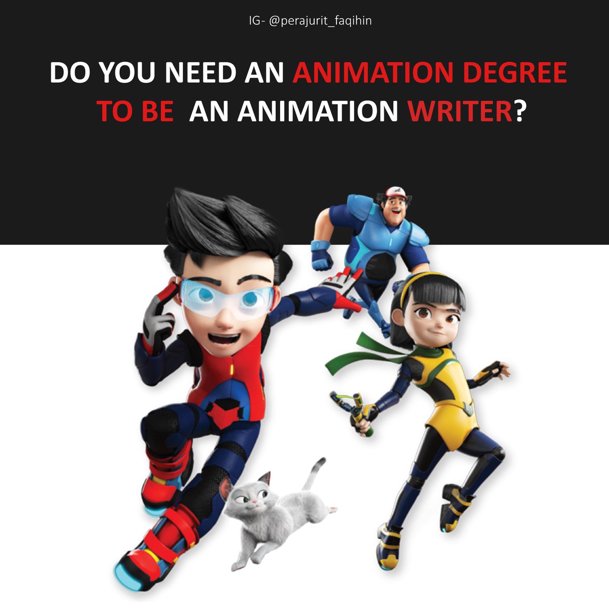 MuhdFaqihin's tweet photo. Ramai suka tanya soalan nih. Hope this helps 😀
#screenwriting #screenwriter #animator #animationMY #ejenali https://t.co/ohwLfppVq1