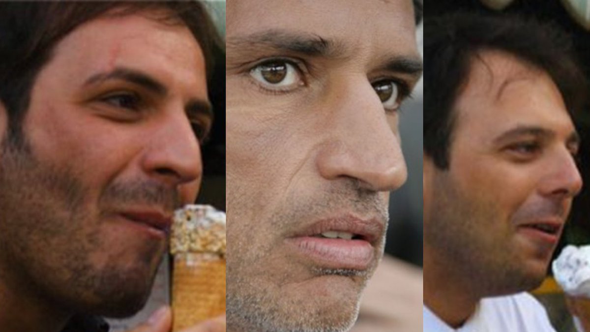 Another look at supposed physiognomy of Sicilian males. Look at the distinctive noses that critics say are indicative of "mafia activity" & "societal subversion." Also: note the high, sloping forehead on the far right & the prominent 5 o'clock shadow on all 3.