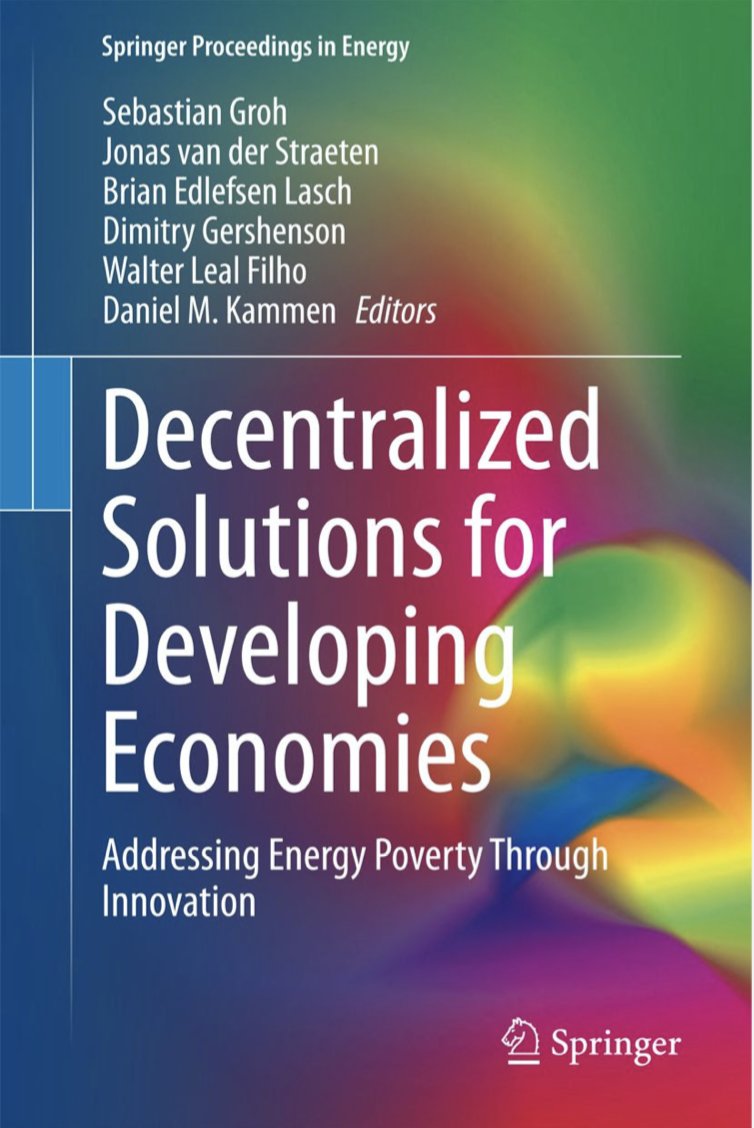 A link to our book 'Decentralized Solutions for Developing Economies' #Springer springer.com/978-3-319-1596… @SN_Authors @DamilolaSDG7 @SDGaction @SEforALLorg @energyaccessPN @NatGeo @EnergyAccess @USAID