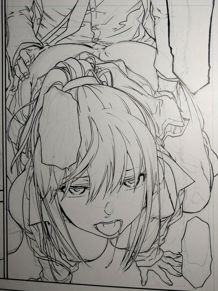 直し細線ベタ入れずに次コマ行くのでもう少し描けやって感じなんすな 