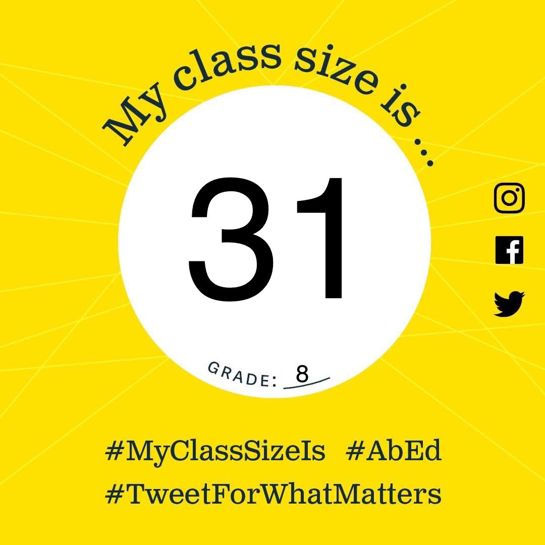 kdyounger's tweet image. #MyClassSizeIs #AbEd #TweetForWhatMatters