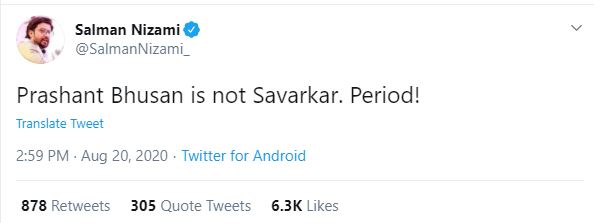 Then the man stood up showcasing himself as a hero and said that he will not say "sorry" for his misdeeds and his followers went on to say "is he savarkar,for apologizing?"(4/13)