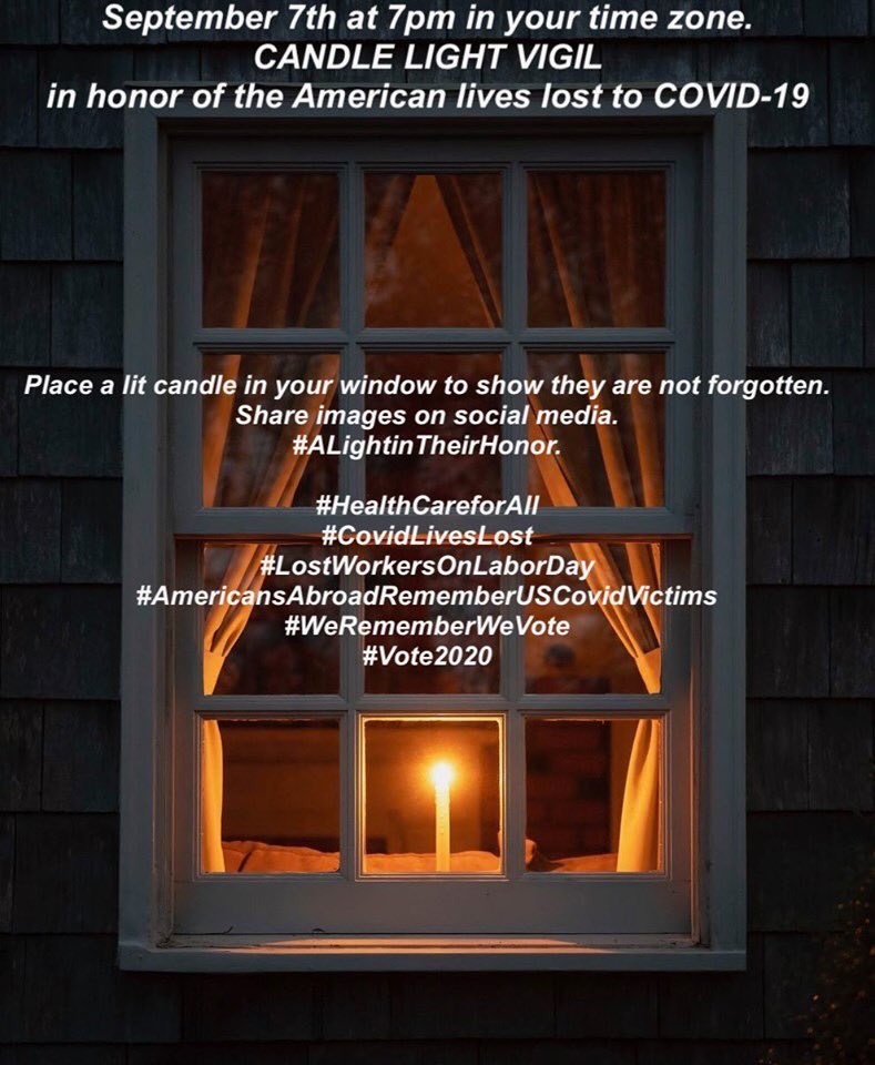 #BelleIsland #Coronavirus #Covid19Memorial #Detroit #SayGoodbyetoFamily #ALightinTheirHonor
https://t.co/IqFFDndTz1
Please join our memorial on Labor Day to the victims of Covid19. https://t.co/MZRwCog2OI
