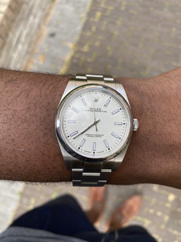 op 39 white dial